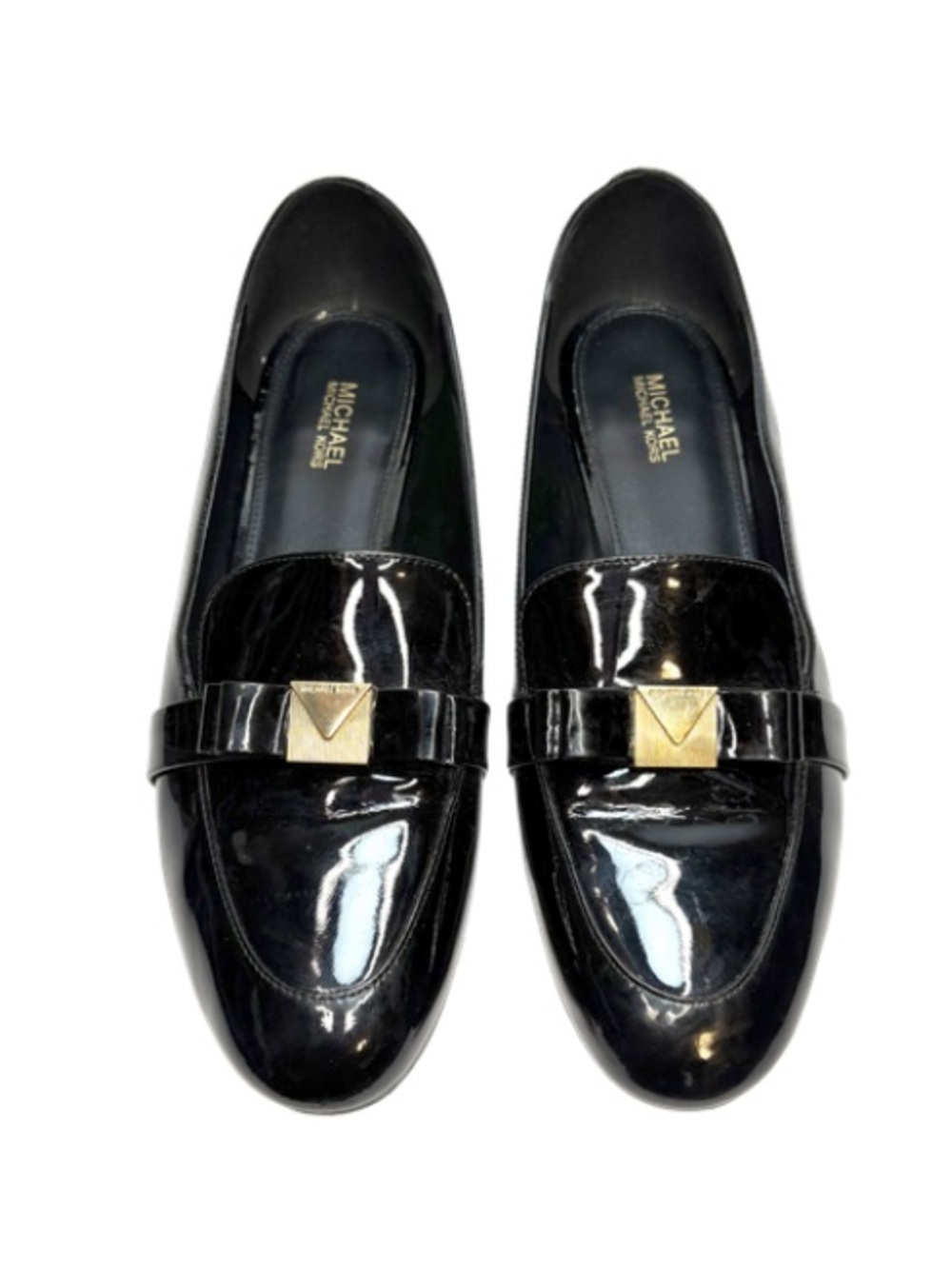 Michael Kors Black Patent Leather Loafers | 8